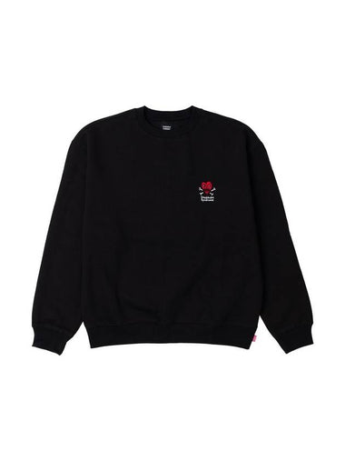 Men's Embroidered Sweatshirt Black - STOCKHOLM SYNDROME - BALAAN 1