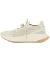 Mesh Panel Lace-Up Low Top Sneakers Beige - HUGO BOSS - BALAAN 5