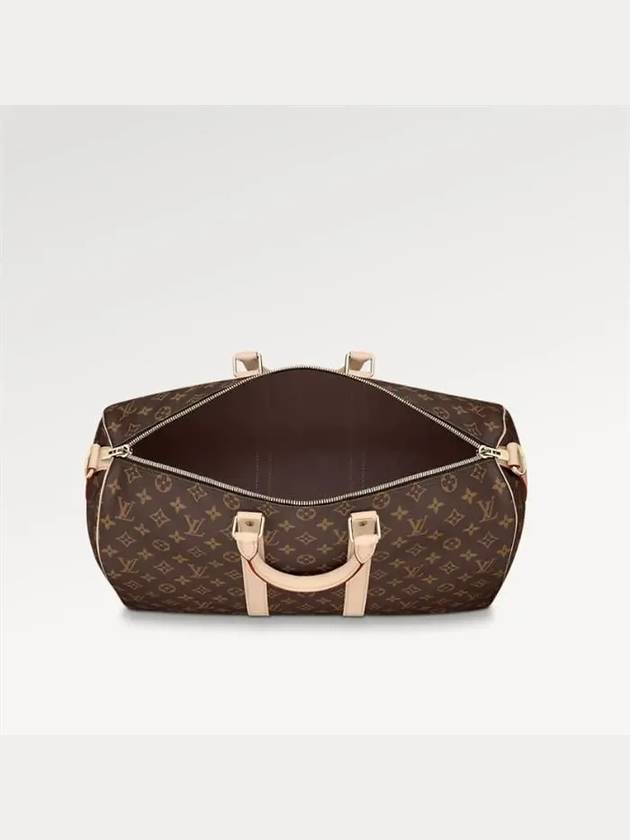 Keepall Bandouliere Monogram Duffel Bag Brown - LOUIS VUITTON - BALAAN 6