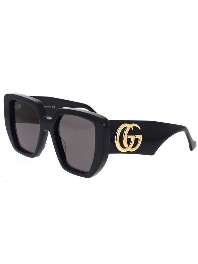 Eyewear Interlocking G Bold Frame Sunglasses Black - GUCCI - BALAAN 3