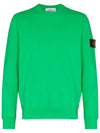 Wappen Patch Crewneck Sweatshirt Green - STONE ISLAND - BALAAN 3