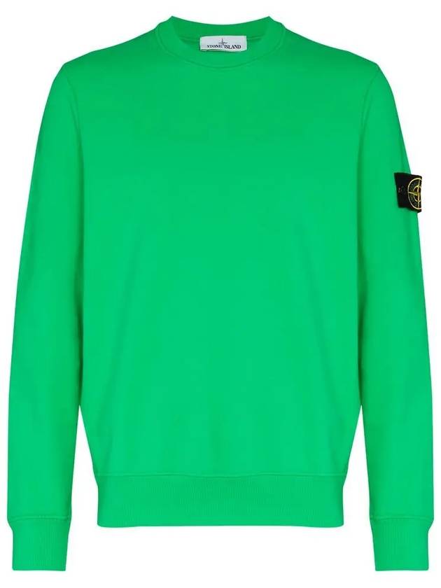 Wappen Patch Crewneck Sweatshirt Green - STONE ISLAND - BALAAN 3