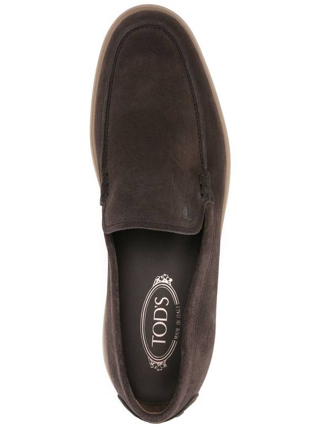 Suede Slipper Loafers Brown - TOD'S - BALAAN 5