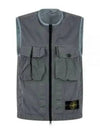 Nylon Metal Badge Vest Grey - STONE ISLAND - BALAAN 2