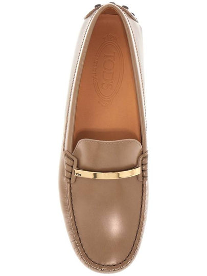 cappuccino leather driving moccasin - TOD'S - BALAAN 2