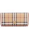 Vintage Check Flap Long Wallet Beige - BURBERRY - BALAAN 1