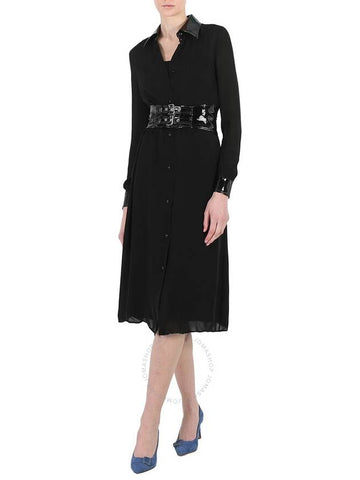 Women s Short Midi Dress Moschino Ladies Black Long Sleeved Brand Size 36 US 2 - MOSCHINO - BALAAN 1