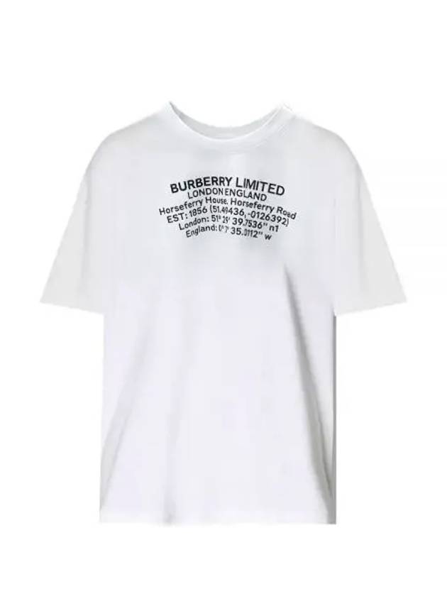 location logo short sleeve t-shirt white - BURBERRY - BALAAN 2