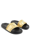 Greca Medusa Band Slide Slippers Gold - VERSACE - BALAAN 5