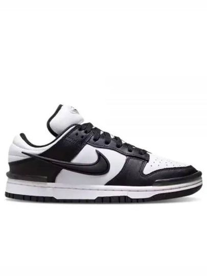 Women's Dunk Low Twist Low Top Sneakers White Black - NIKE - BALAAN 2