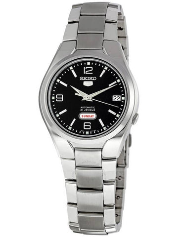 Seiko 5 Black Dial Stainless Steel Men's Watch SNK623 - SEIKO - BALAAN 1