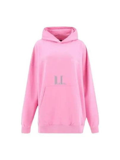 Logo Print Hoodie Pink - BALENCIAGA - BALAAN 2