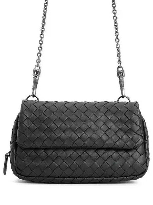 Intrecciato Nappa Chain Mini Shoulder Bag Black - BOTTEGA VENETA - BALAAN 2