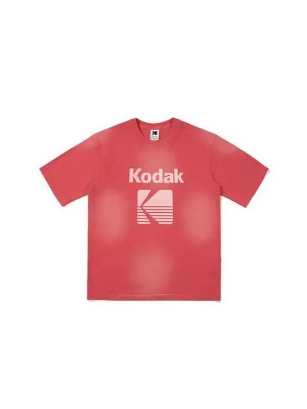 KODAK Apparel Color Eye Semi Overfit Short Sleeve T Shirt RED - KODO - BALAAN 1