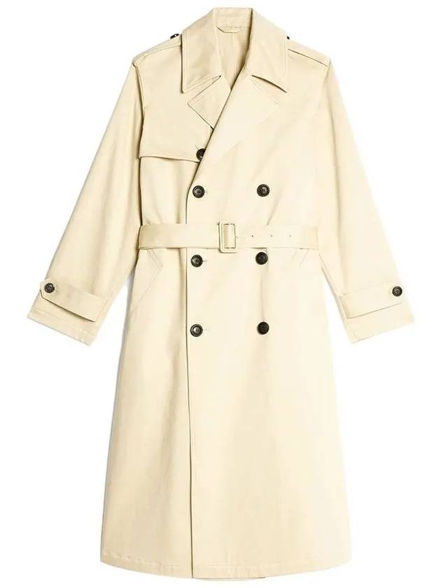 Belted Trench Coat Vanilla - AMI - BALAAN 3