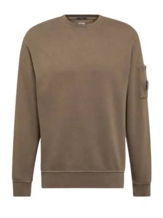 CP Company Brushed Emerized Diagonal Fleece Crew Neck Sweatshirt 17CMSS060A 006372R 359 - CP COMPANY - BALAAN 1