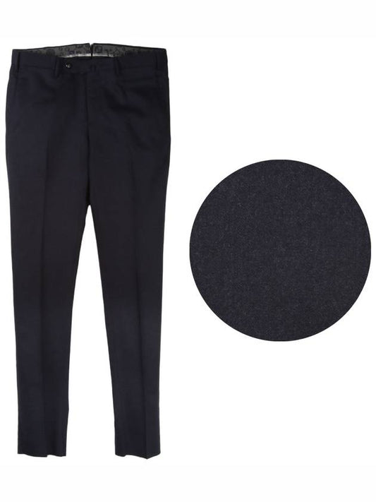 Skinny fit navy virgin wool pants - PT TORINO - BALAAN 1