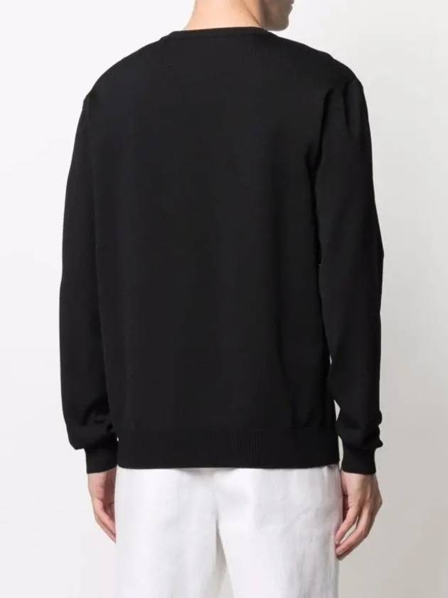 Small Logo Crew Neck Sweatshirt Black - VALENTINO - BALAAN 4