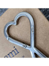 De Coeur Heart Logo Keyholder Silver - AMI - BALAAN 5