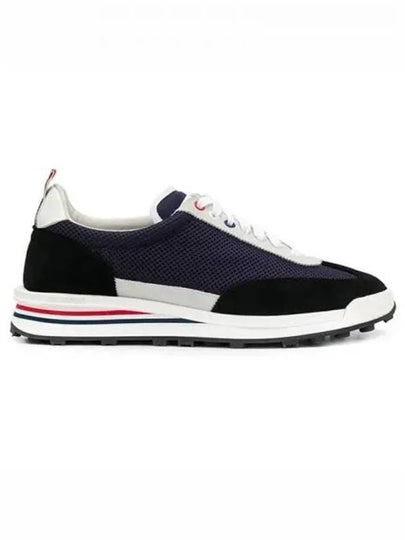 Men's Nylon Tech Runner Low Top Sneakers Blue - THOM BROWNE - BALAAN 2