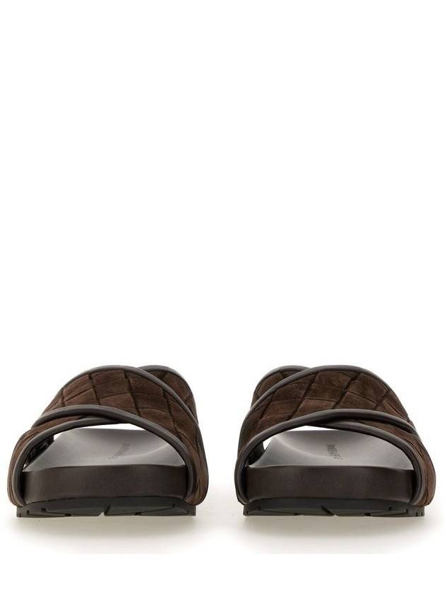 Tarik Suede Sandals Fondant - BOTTEGA VENETA - BALAAN 4