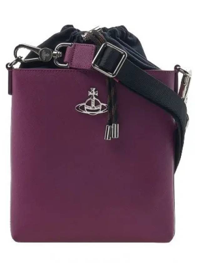 Saffiano Drawstring Cross Bag Purple - VIVIENNE WESTWOOD - BALAAN 2