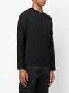 Wappen Patch Crew Neck Knit Top Black - STONE ISLAND - BALAAN 5