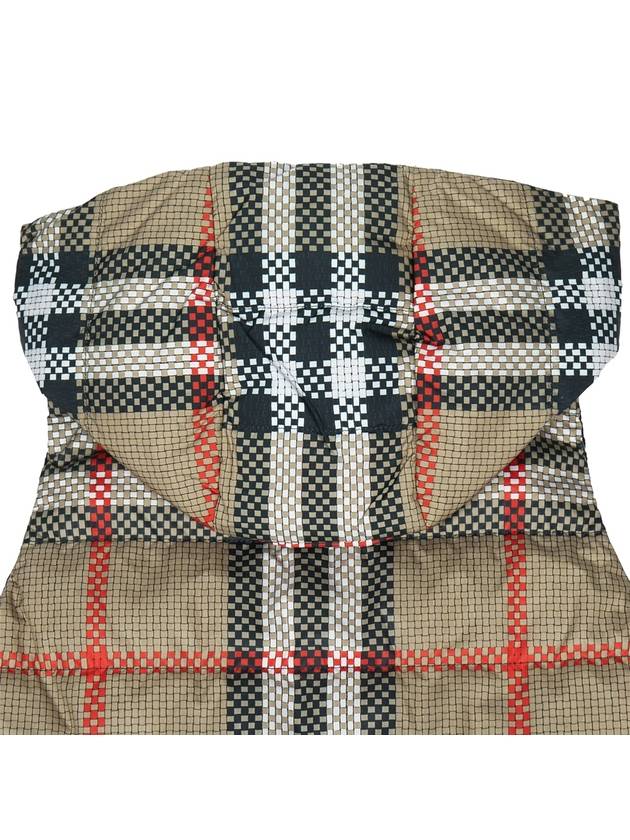 Vintage Check Reversible Hooded Padded Vest Beige - BURBERRY - BALAAN 9