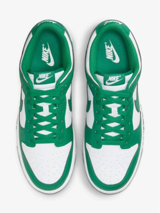 Dunk Retro Low Top Sneakers White Malachite - NIKE - BALAAN 5