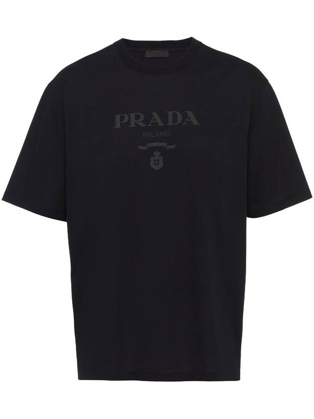 raised-logo cotton T-shirt - PRADA - BALAAN 1