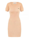 Women's ORB Knit Blend Short Dress Beige - VIVIENNE WESTWOOD - BALAAN 2