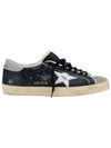 Men's Superstar Classic Low Top Sneakers Black Taupe Silver - GOLDEN GOOSE - BALAAN 1