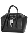 Antigona Leather Lock Tote Bag Black - GIVENCHY - BALAAN 3