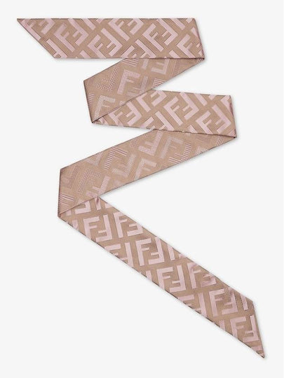 Wrappy Silk Scarf Pink - FENDI - BALAAN 2