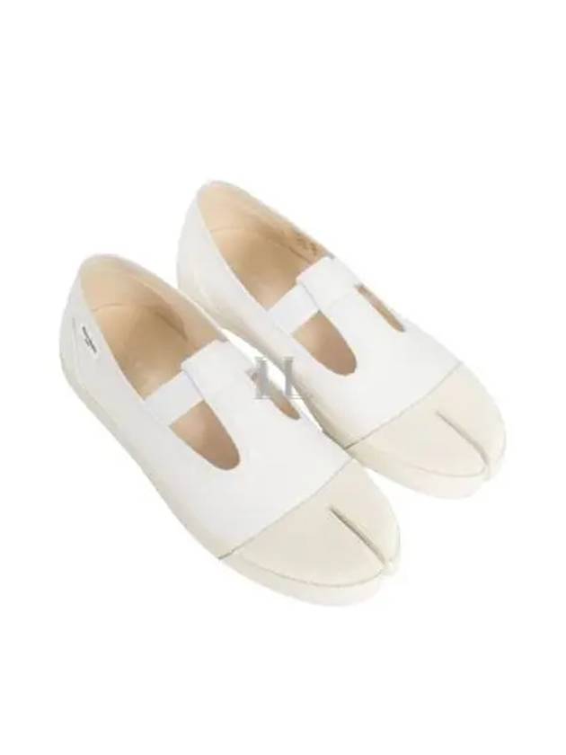 On The Deck Tabi Cotton Ballerina Flats Shoes White - MAISON MARGIELA - BALAAN 2