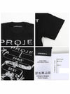 Print Cotton Short Sleeve T-Shirt Black - Y/PROJECT - BALAAN 4