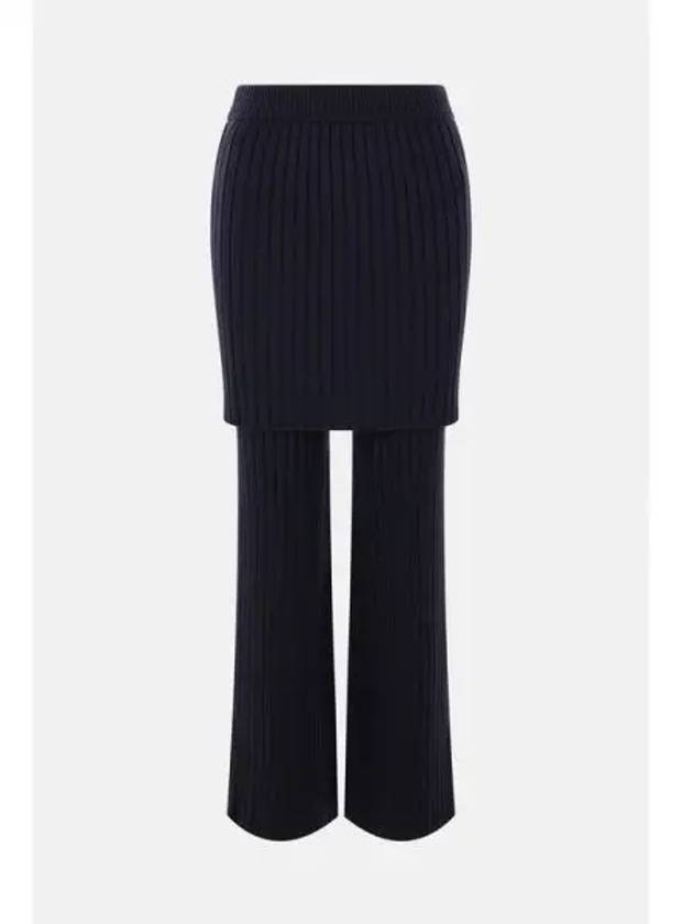 Rib wool skirt pants 271362 - LOEWE - BALAAN 1