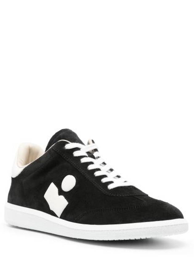 Bryce Suede Low Top Sneakers Black - ISABEL MARANT - BALAAN 4