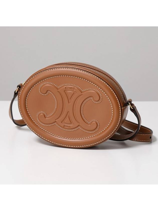 Oval Purse Smooth Calfskin Cross Bag Brown - CELINE - BALAAN 2