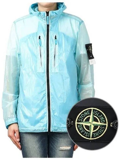 Men's Wappen Patch Lucido TC Windbreaker Sky Blue - STONE ISLAND - BALAAN 2