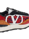 V Logo Signature Lace Runner Low Top Sneakers Red - VALENTINO - BALAAN 11