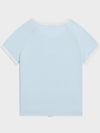 Women s Triomphe Cotton Jersey Short Sleeve T Shirt Pastel Blue Cream - CELINE - BALAAN 5