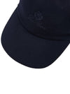 Logo Embroidered Cashmere Ball Cap Navy - LORO PIANA - BALAAN.