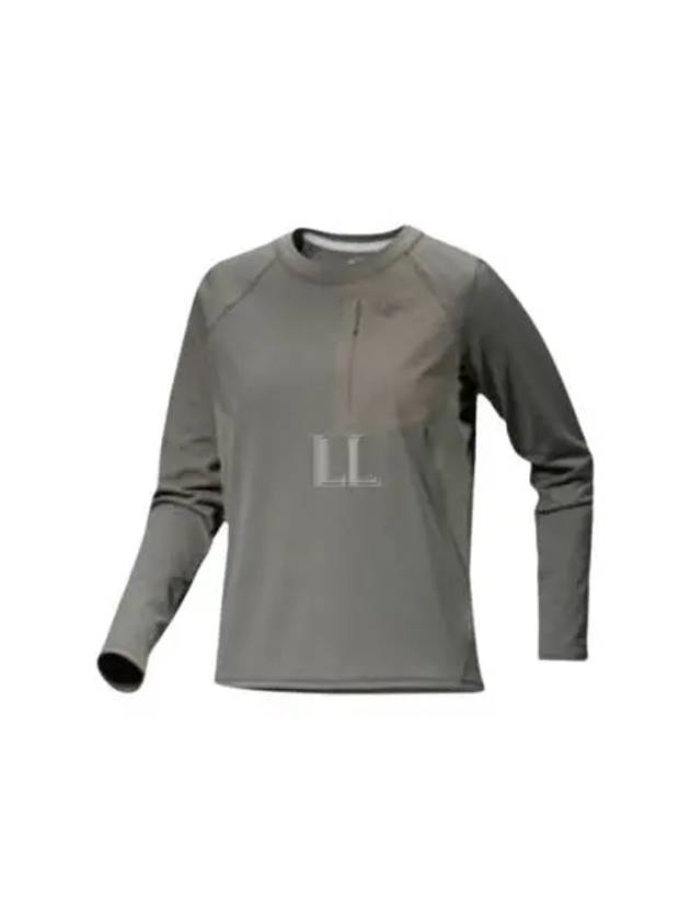 Delta Logo Crew Neck Long Sleeve T-Shirt Grey - ARC'TERYX - BALAAN 2