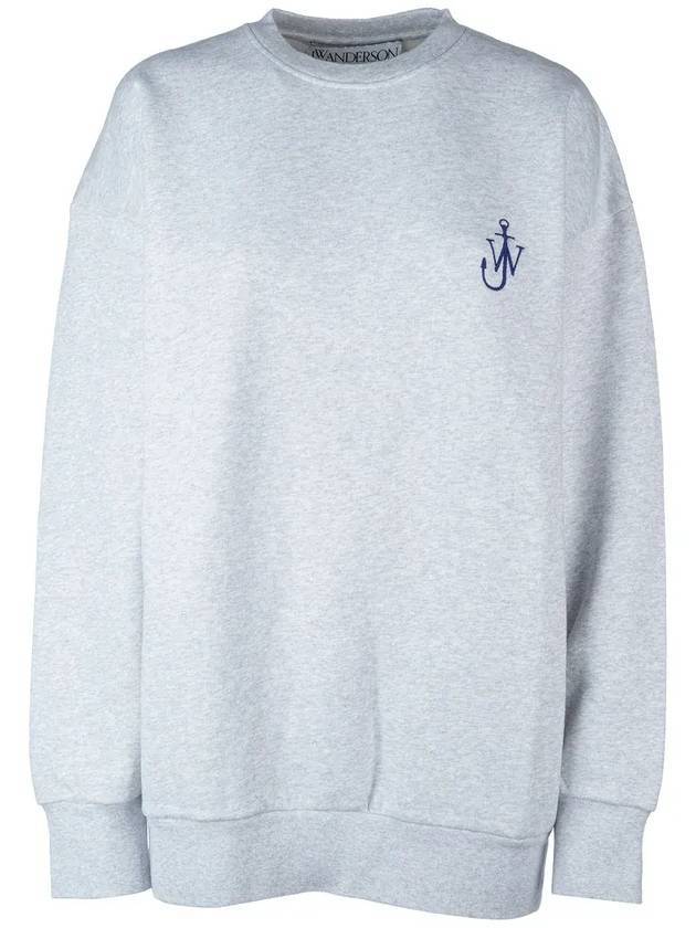 Embroidery Logo Sweatshirt Light Grey Melange - JW ANDERSON - BALAAN 1