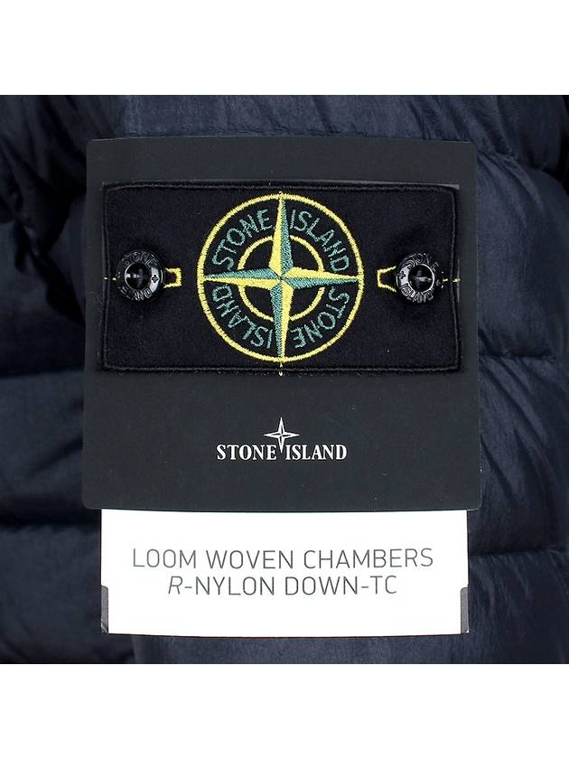 Loom Woven Chambers Recycled Nylon Down Padding Navy - STONE ISLAND - BALAAN 7