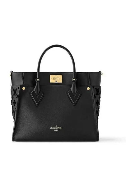 On My Side MM Tote Bag Black - LOUIS VUITTON - BALAAN 2