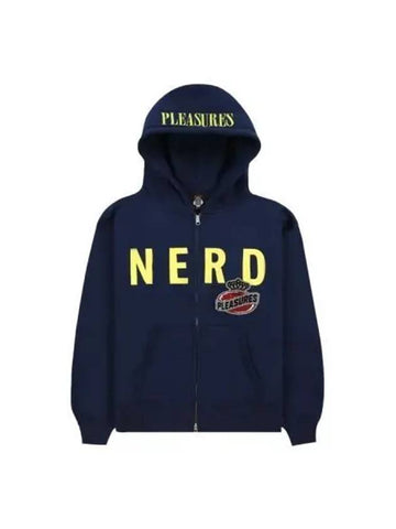 Nerd hood zip up navy - PLEASURES - BALAAN 1