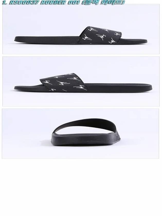 RS80037 NEROBIANCO Logo Slippers - GIUSEPPE ZANOTTI - BALAAN 2