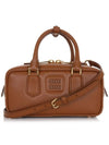 5BB142 ACR3 F0046 Arkady leather tote bag - MIU MIU - BALAAN 1